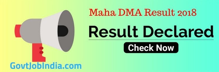 MAHA DMA Result Nagar Parishad Exam