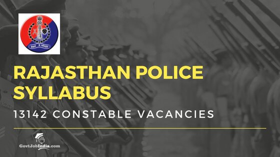 Rajasthan Police constable Syllabus