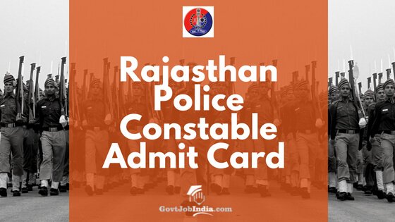 Raj Police constable Admit card