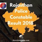 Rajasthan police Constable result 2018
