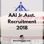 AAI Jr. Asst. recruitment 2018