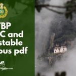 ITBP SI, HC, Constable Syllabus pdf 2018