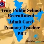 AWES PRT Primary Teacher Admit Card