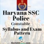 Haryana Constable Police Recruitment Syllabus
