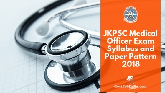 JKPSC Medical Officer Exam Syllabus pdf download