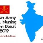 Indian Army B.Sc. nursing Exam Result and Cut off marks 2019