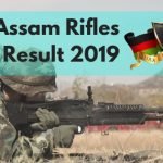 Assam Rifles Written Exam result 2018-19