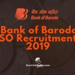 BoB SO Recruitment 2018