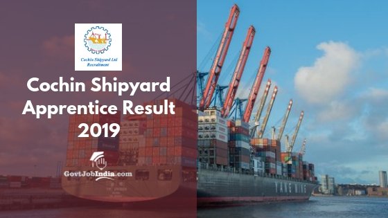 Cochin Shipyard Apprentice Result 