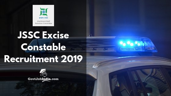JSSC Excise Constable Recruitment 2019 