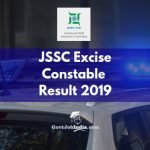 JSSC Excise Constable Written Examination Result 2019