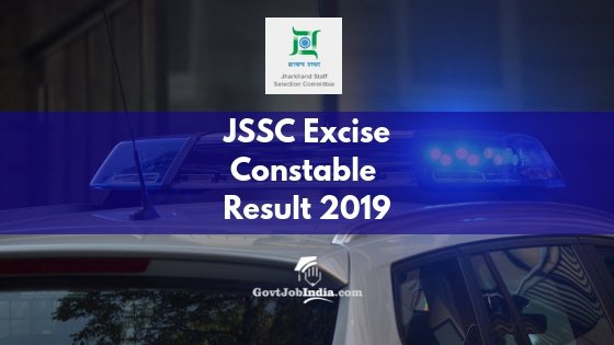 JSSC Excise Constable Written Examination Result 2019
