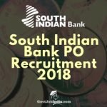 South Indian Bank PO Recruitment 2018