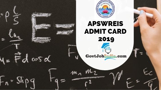 AP Social Welfare Recruitment Admit Card 2019