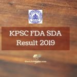 KPSC Result 2019