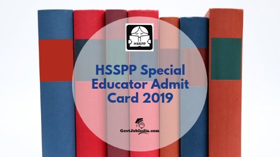 HSSPP Admit Card 2019