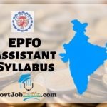 EPFO Assistant Syllabus 2019 PDF Download
